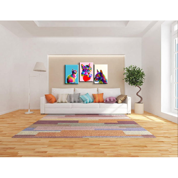 Red Barrel Studio® 3 Piece Wrapped Canvas Painting Set | Wayfair