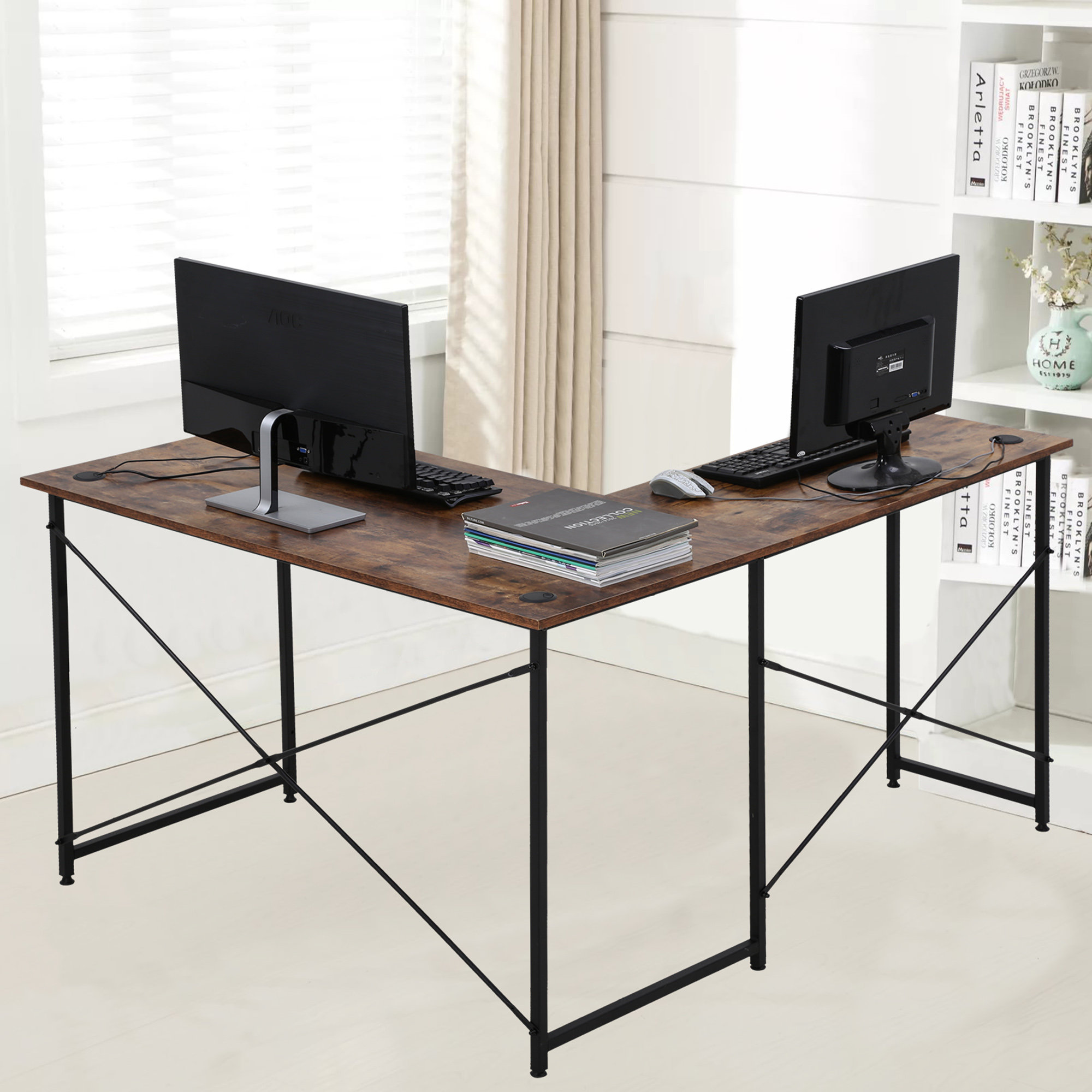 ergonomic l desk