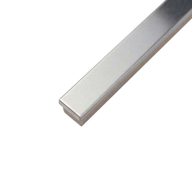 Elitetile Aleazio 5 8 X 0 38 Matte Metal Edge Trim Tile Trim In Silver Wayfair