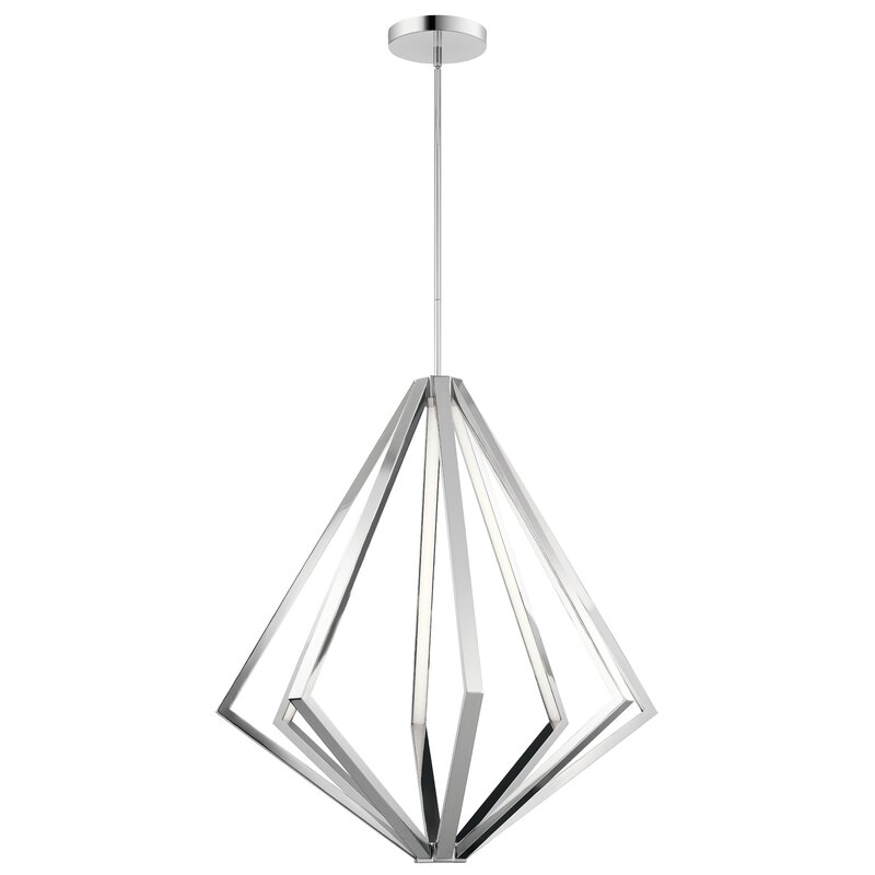 geometric led chandelier