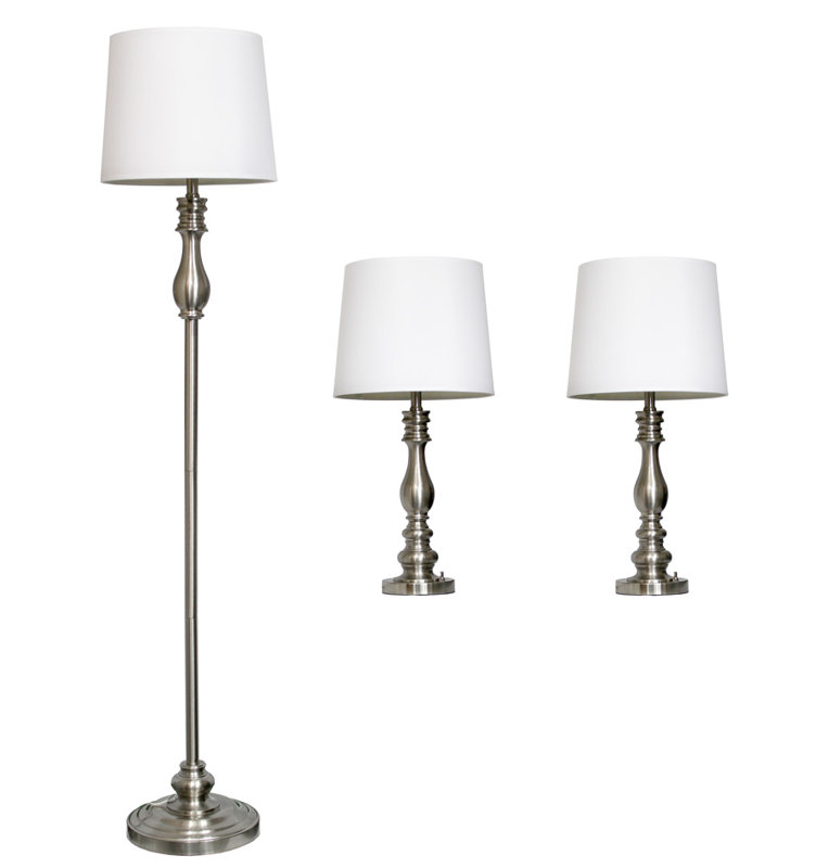 floor and desk lamp set