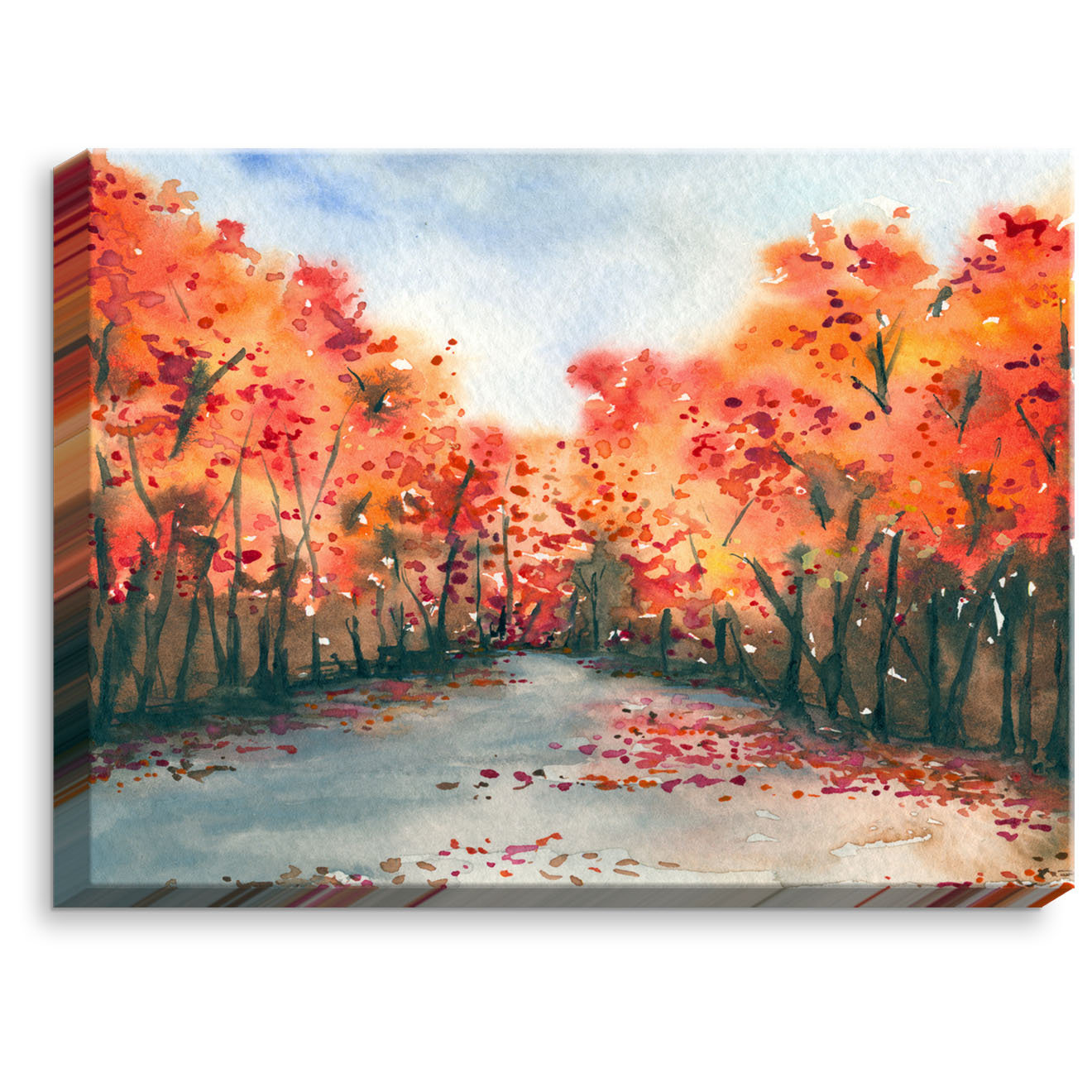 Autumn Journey By Brazen Design Studio Painting Print On Wrapped Canvas - 