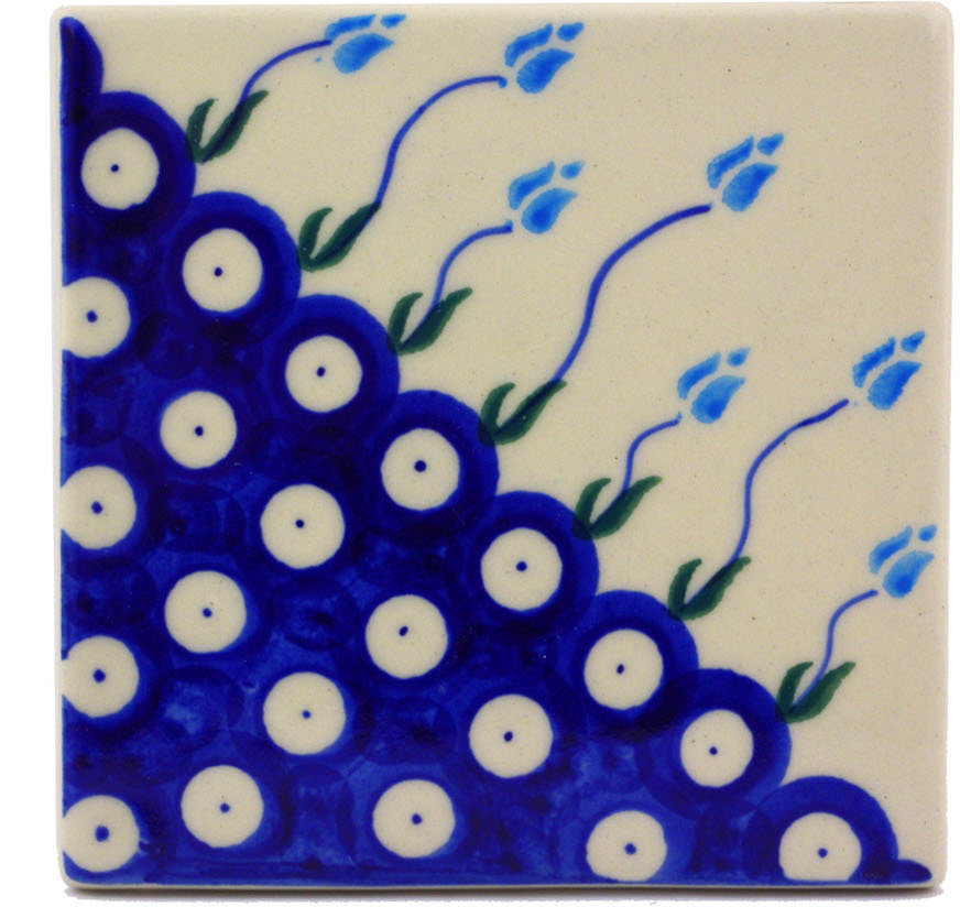 Polmedia Fl Pea 4 37 X Ceramic Polish Pottery Polmedia Fl Pea 4 37 X Ceramic Polish Pottery Decorative Accent Tile Wayfair
