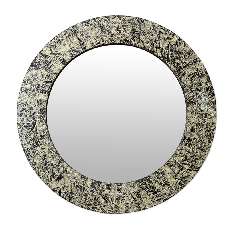 Wall Mirror Round novica golden moon glass mosaic round wall mirror | wayfair Wall Mirror Round novica golden moon glass mosaic round wall mirror | wayfair