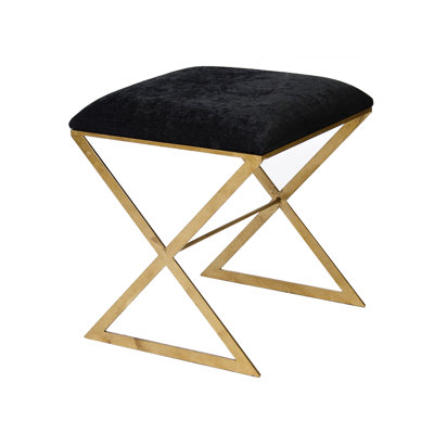 X Side Iron Vanity Stool