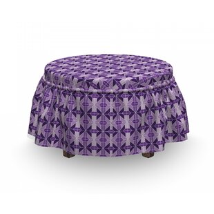 Traditional Tiles Ottoman Slipcover (Set Of 2) By East Urban Home