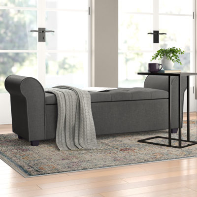 Landaverde Upholstered Flip Top Storage Bench