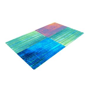 Nina May Crayon Batik Blue/Pink Area Rug