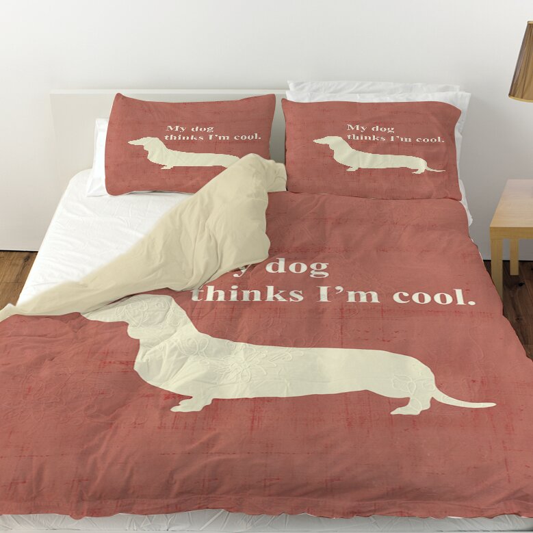 Manual Woodworkers Weavers My Dog Thinks I M Cool Duvet Cover