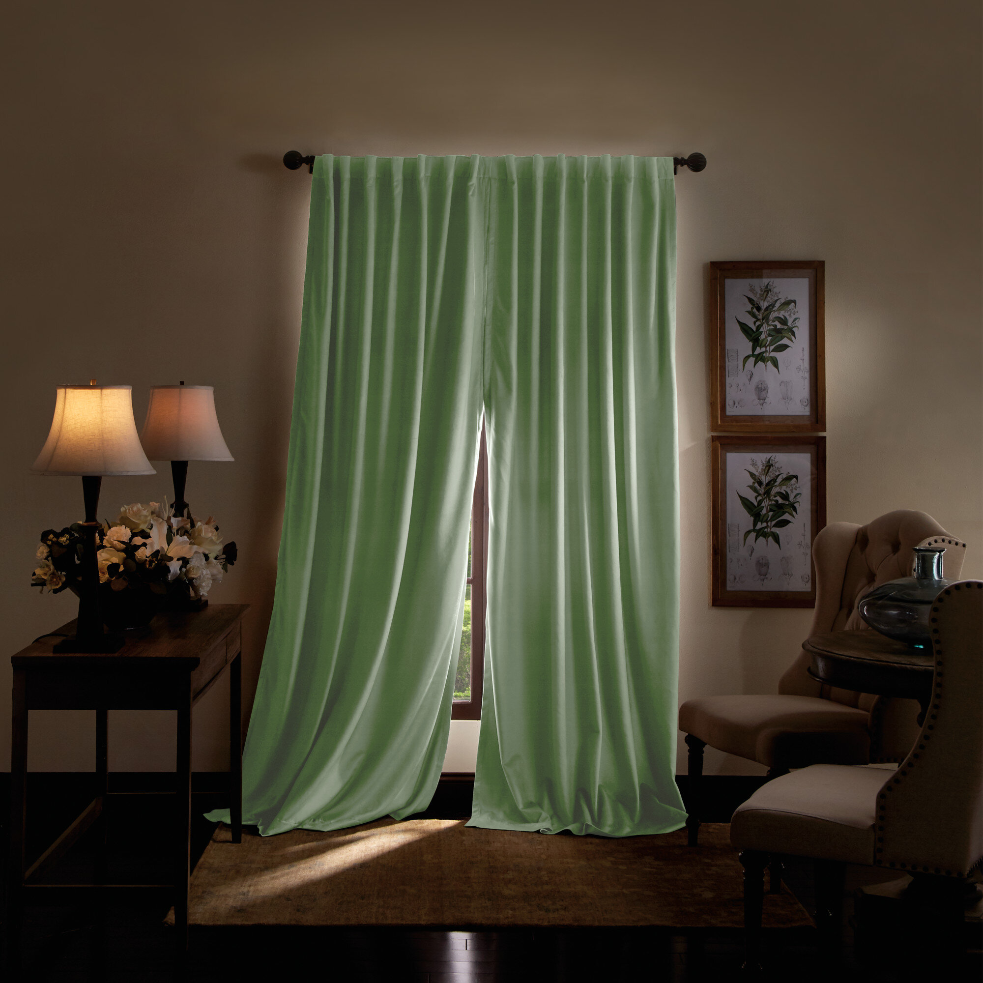 Martha Stewart Lucca Solid Max Blackout Rod Pocket Curtain Panels Reviews Wayfair