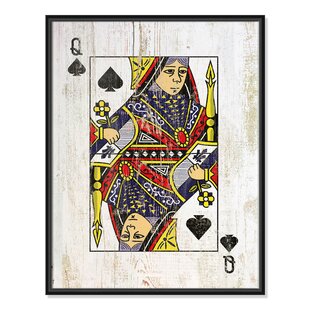 Great statement piece! Queen of Spades Collage Wall Art