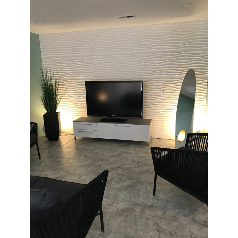Orren Ellis Yacoubou 19 7 X 19 7 Vinyl Wall Paneling In White