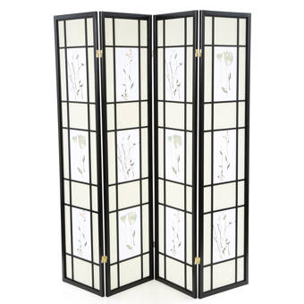 Ebern Designs Prahl 4 Panel 6ft Room Divider Wayfair