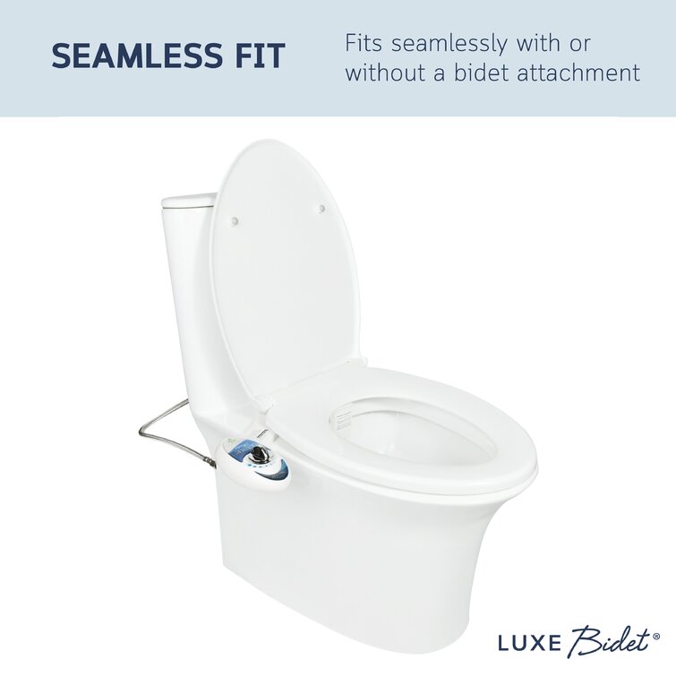 zeewier Paar Vorming Luxe Bidet Round Toilet Seat | Wayfair