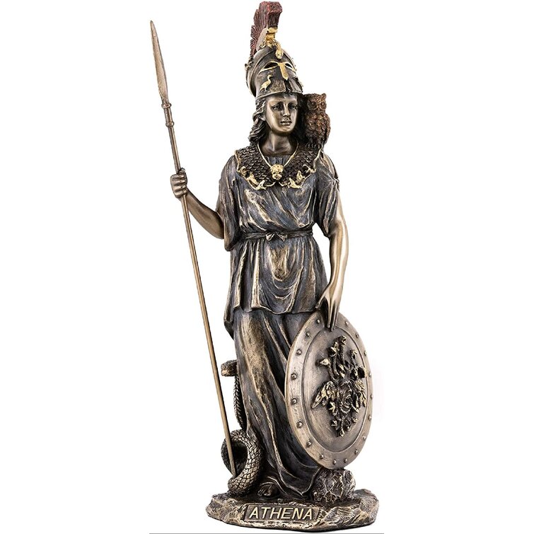 Athena Greek Goddess Postcard Classic Mythology Athene Statue Greece Gift 