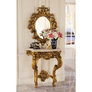 Madame Console Table And Mirror Set by Design Toscano Best