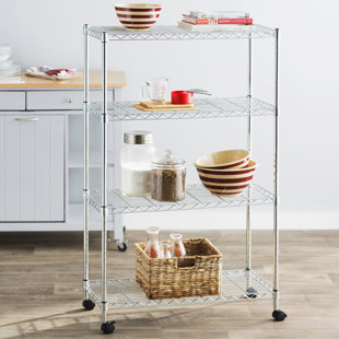 Wayfair Basics 50 H X 30 W 4 Shelf Wire Shelving Unit Wayfair Basics 50 H X 30 W 4 Shelf Wire Shelving Unit