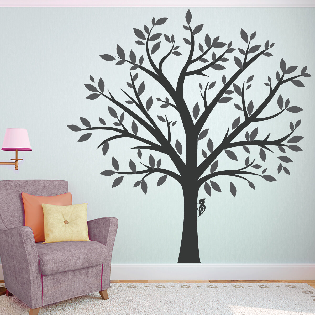 Family Tree Wall Decal With Picture Frames