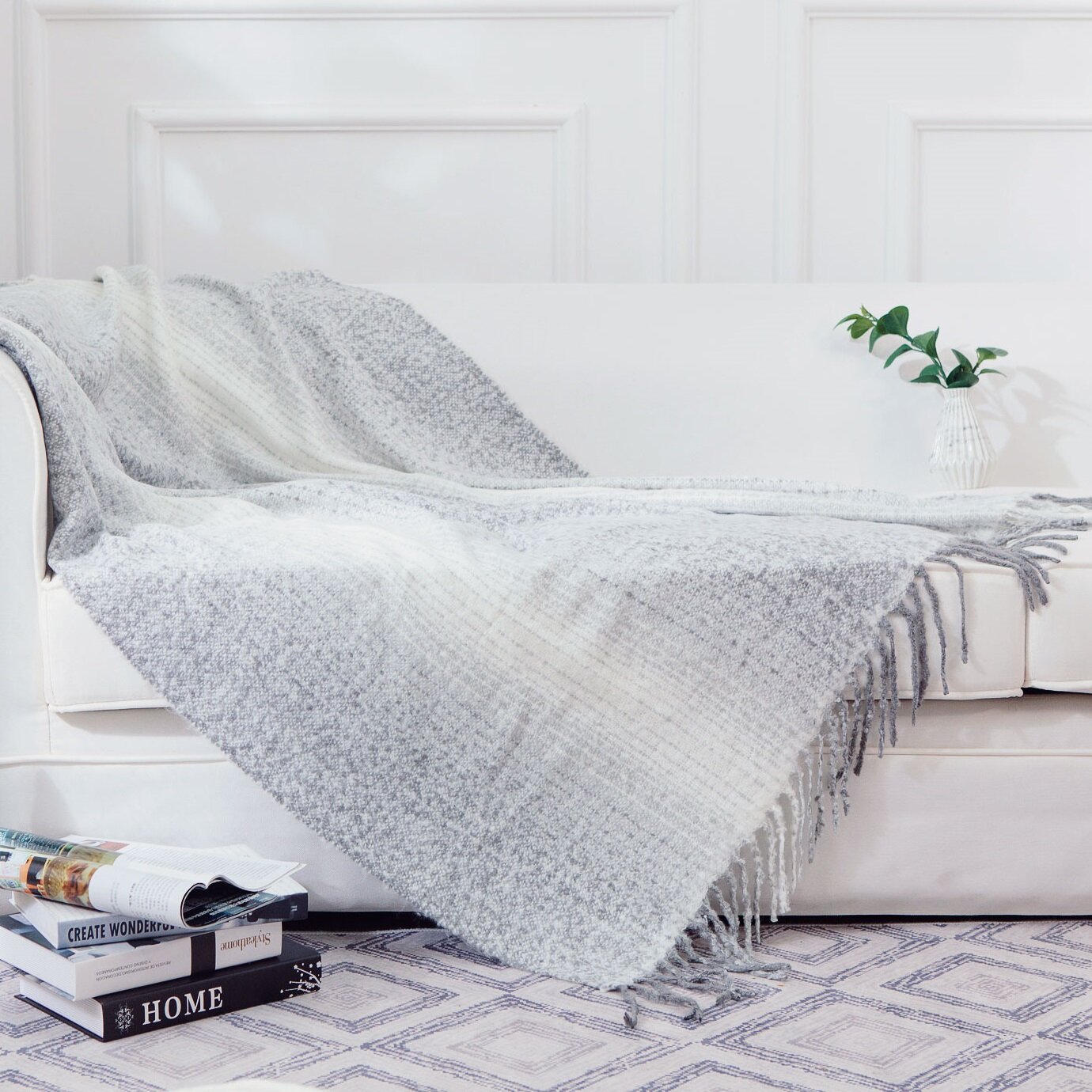 Gracie Oaks Maurine Knit Throw & Reviews | Wayfair