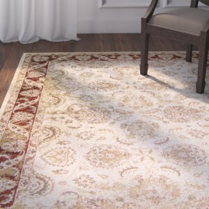 Bailor Ivory/Red Area Rug