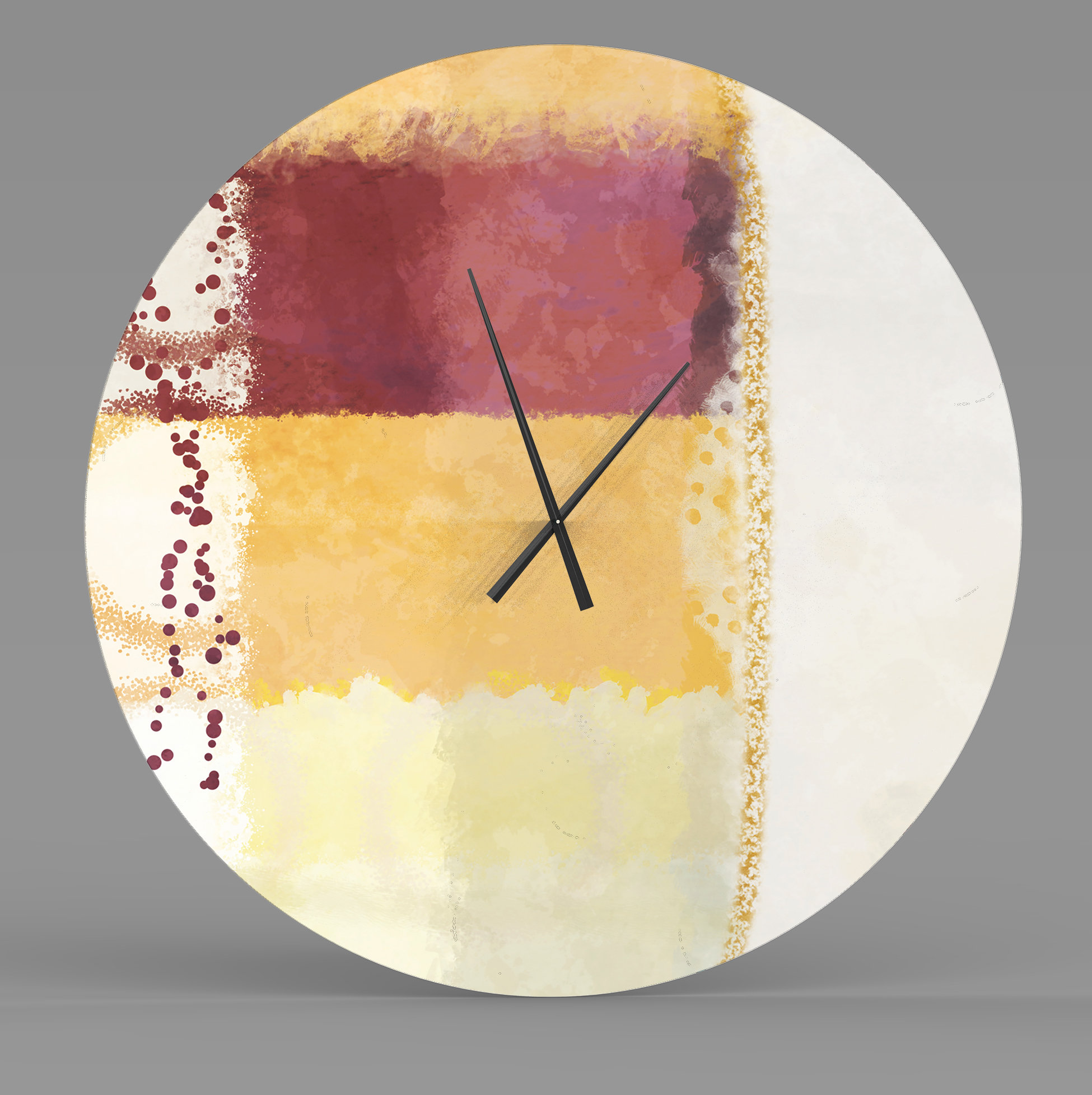 Latitude Run® Comical Sweet Abstract Metal Wall Clock Wayfair