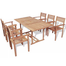 Wooden Garden Dining Sets You Ll Love Wayfair Co Uk