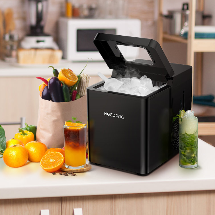 Needone 33 Lb. lb. Daily Production Bullet Clear Ice Portable Ice Maker