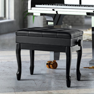 Go to store & view more images Winston Porter Cirebon Height Adjustable Upholstered Storage Piano Bench