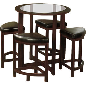 Plumwood 5 Piece Counter Height Dining Set by Re..