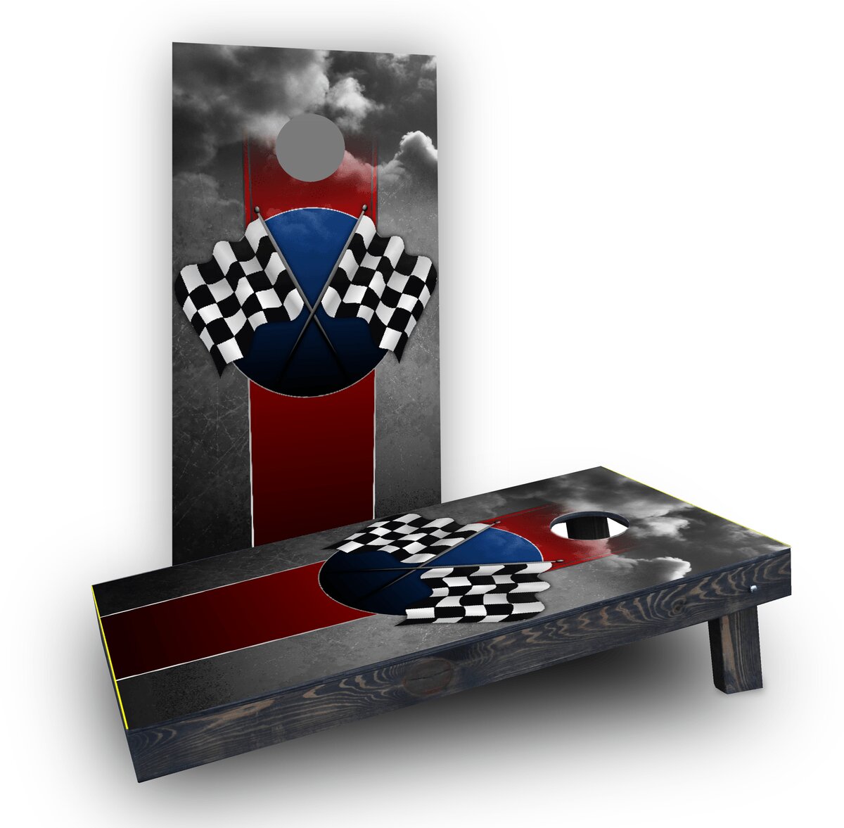 Checkered Flag 2 Cornhole Game