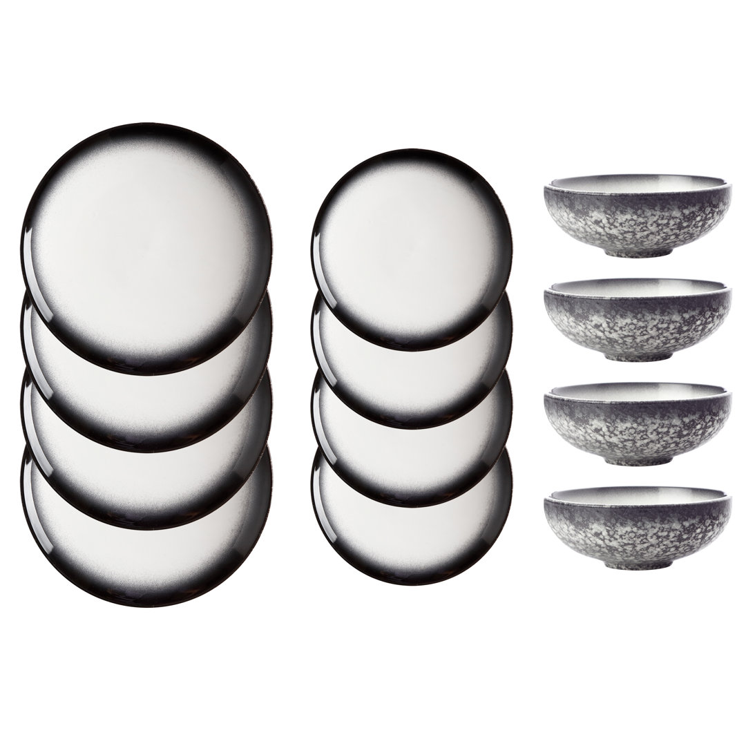 Maxwell&Williams 12-teiliges Tafelservice Caviar für 4 Personen
