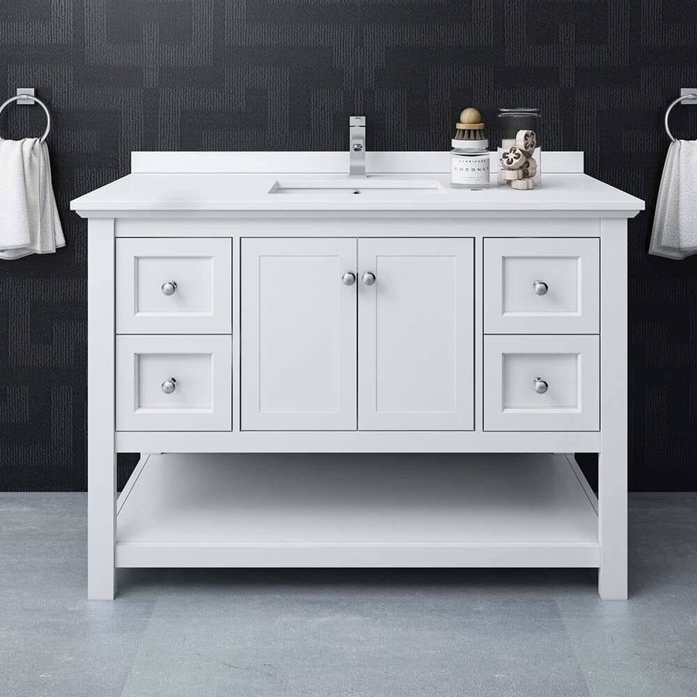 Fresca Manchester 48 Single Bathroom Vanity Set Reviews Wayfair