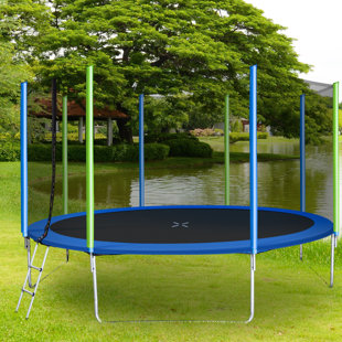 climb and slide hexagon trampoline