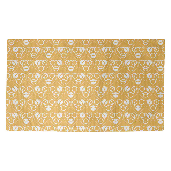 Brayden Studio Jordao Classic Circles And Waves Yellow Area Rug Wayfair