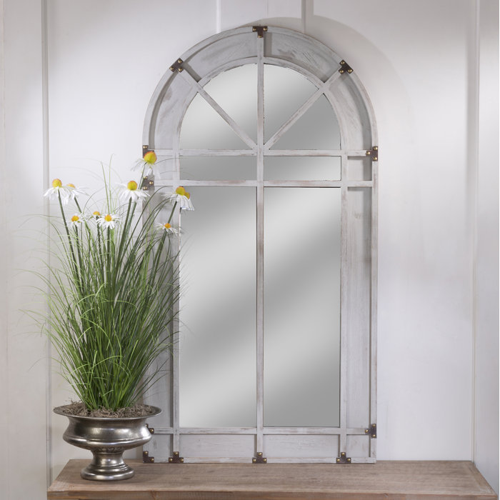 Wiggs Window Frame Country Distressed Accent Mirror Wiggs Window Frame Country Distressed Accent Mirror