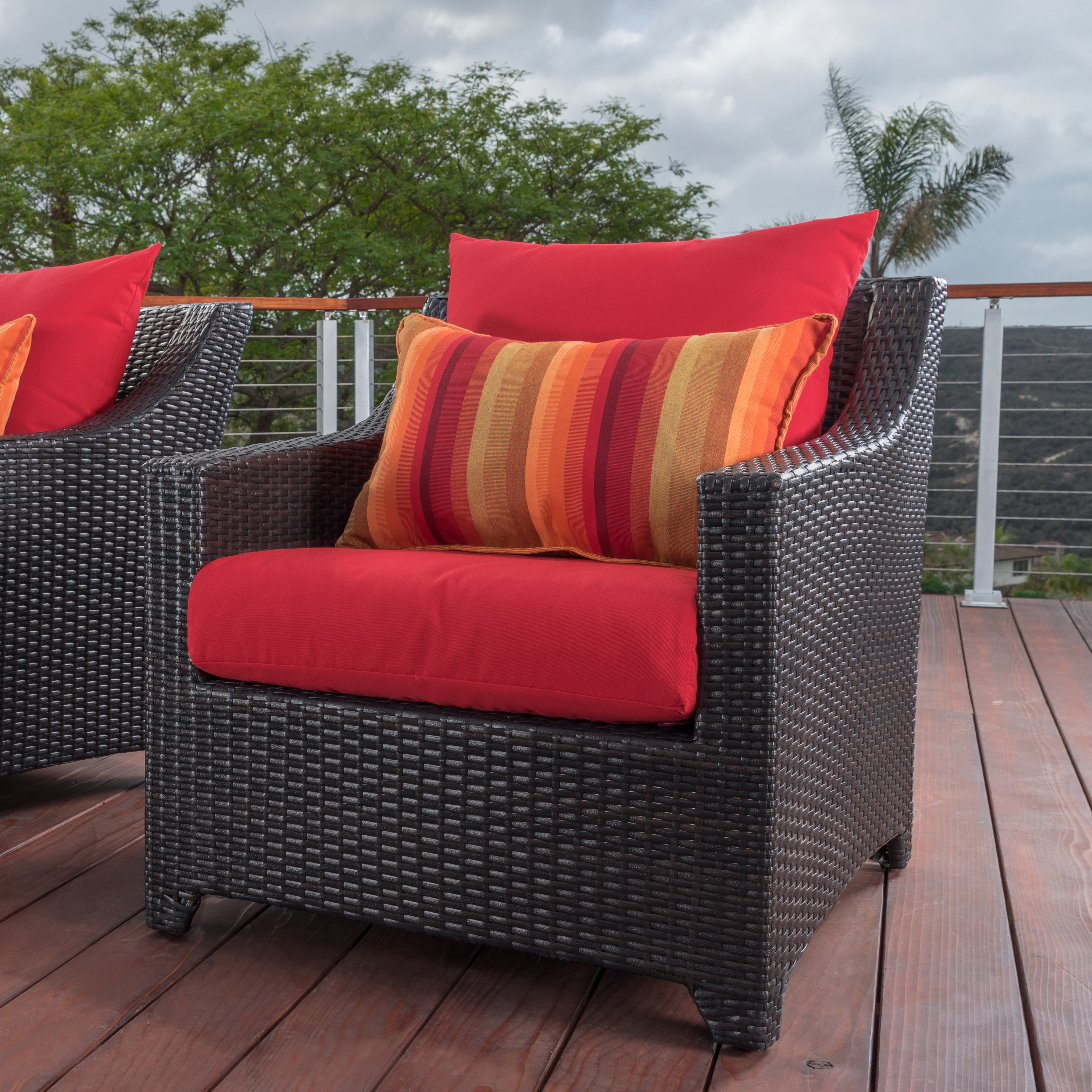 northridge 9 piece dining set with sunbrella cushions