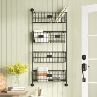 Metal Wall 3 OR 4 Tier Shelf Hanging & Standing Usable Decor Stylish Home Office 