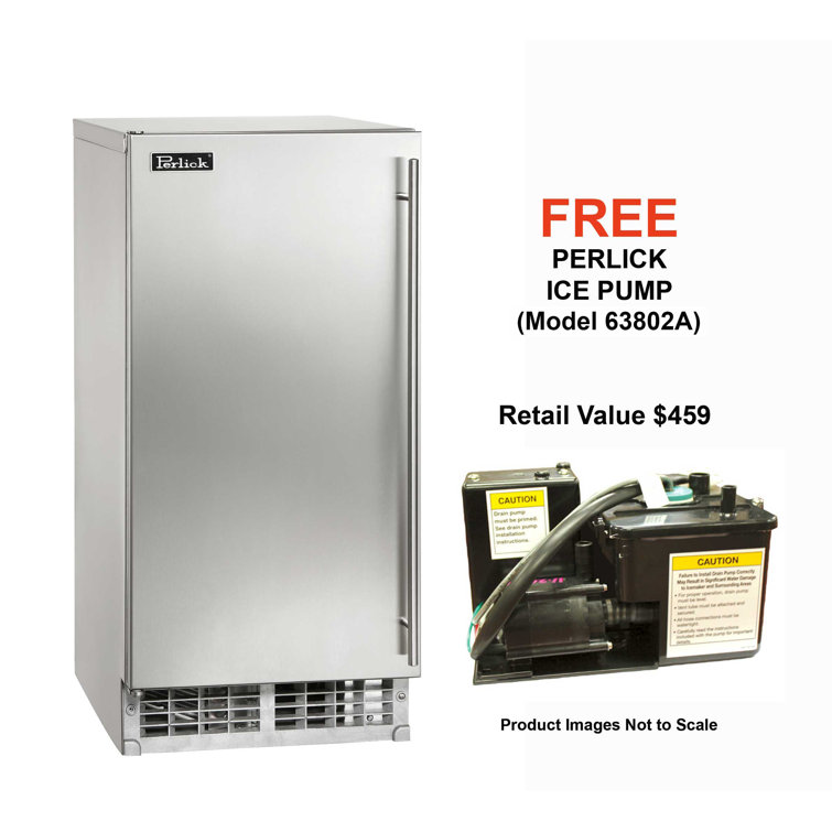 Perlick 51 Lb. lb. Daily Production Clear Ice Freestanding Ice Maker