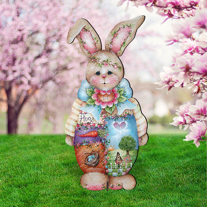 The Holiday Aisle Decor Bunny For Front Porch Lawn Art Wayfair