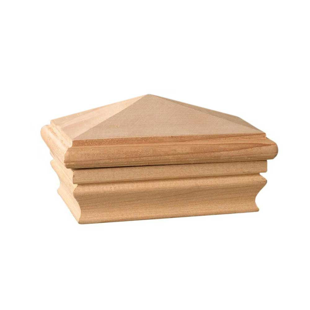 Deckorators Newport Cedar High Pyramid 4x6 Post Cap Wayfair