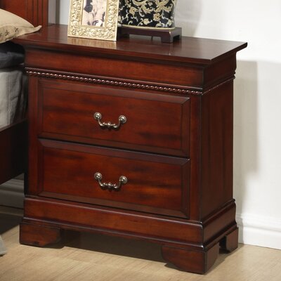 Cavender 2 Drawer Nightstand Darby Home Co Color Dark Brown