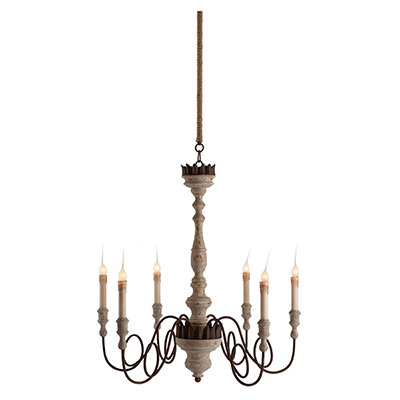Mumaw 6-Light Candle-Style Chandelier #frenchcountry #frenchchandelier #farmhousestyle