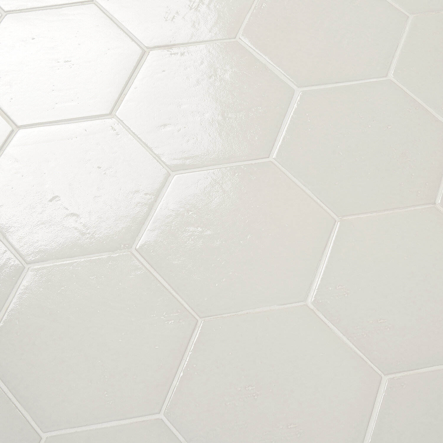 Appaloosa Black Hexagon 7 in 36 Pieces, 10.76 Sq. Ft. / Box Porcelain Floor and Wall Tile