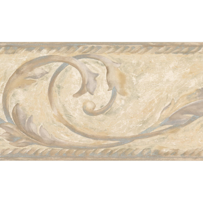 Ophelia Co Remona Modern 15 L X 4 5 W Scroll Wallpaper Border