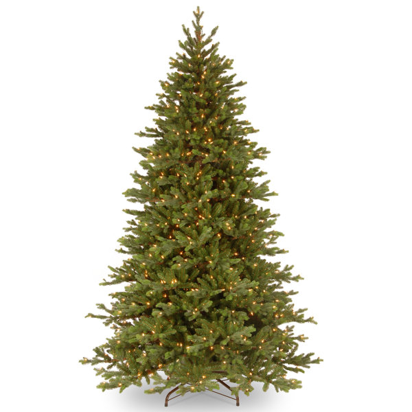 Pre Lit 7 5 Green Yukon Fir Artificial Christmas Tree With 750 Clear Lights Stand
