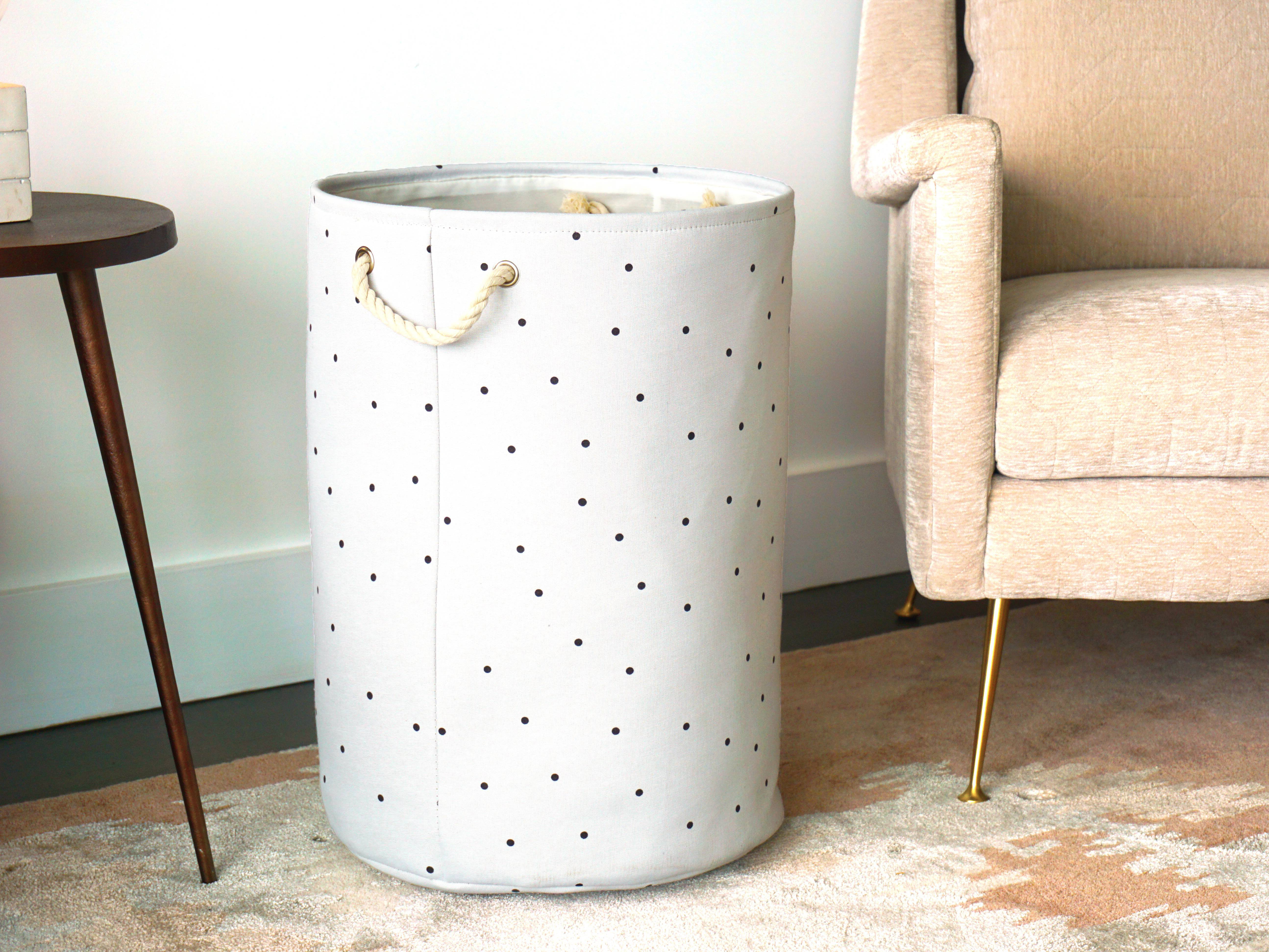 Charlton Home Polka Dots Laundry Hamper Reviews Wayfair Charlton Home Polka Dots Laundry Hamper