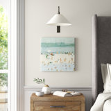 'Sea Glass Sandbar I' Wrapped Canvas Painting on Canvas