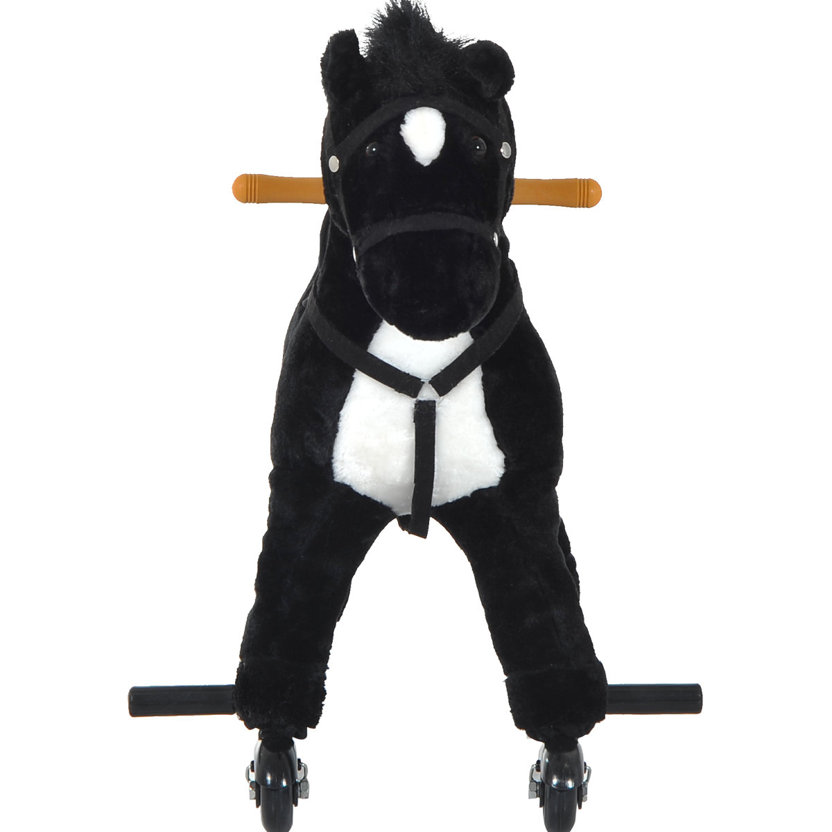 qaba plush rocking horse