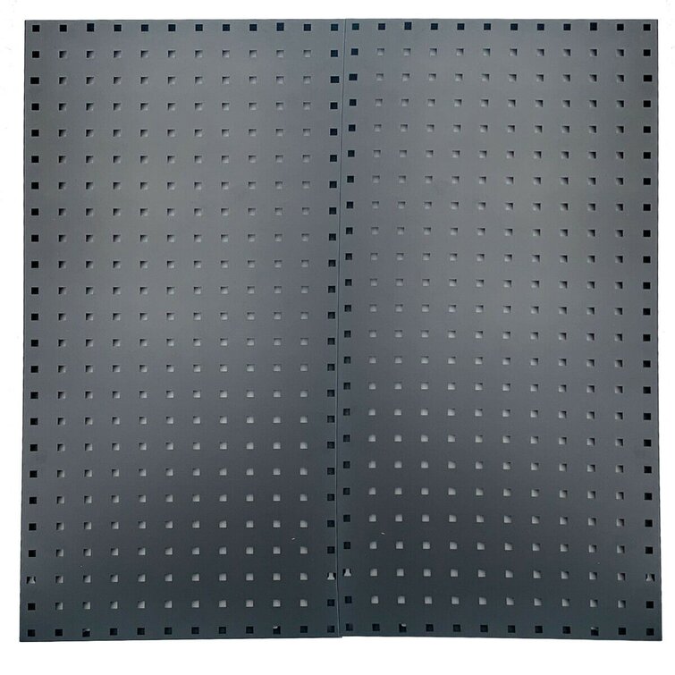 18"x35" Black Metal Pegboard Panels Garage Tool Board Storage Organizer Holder 