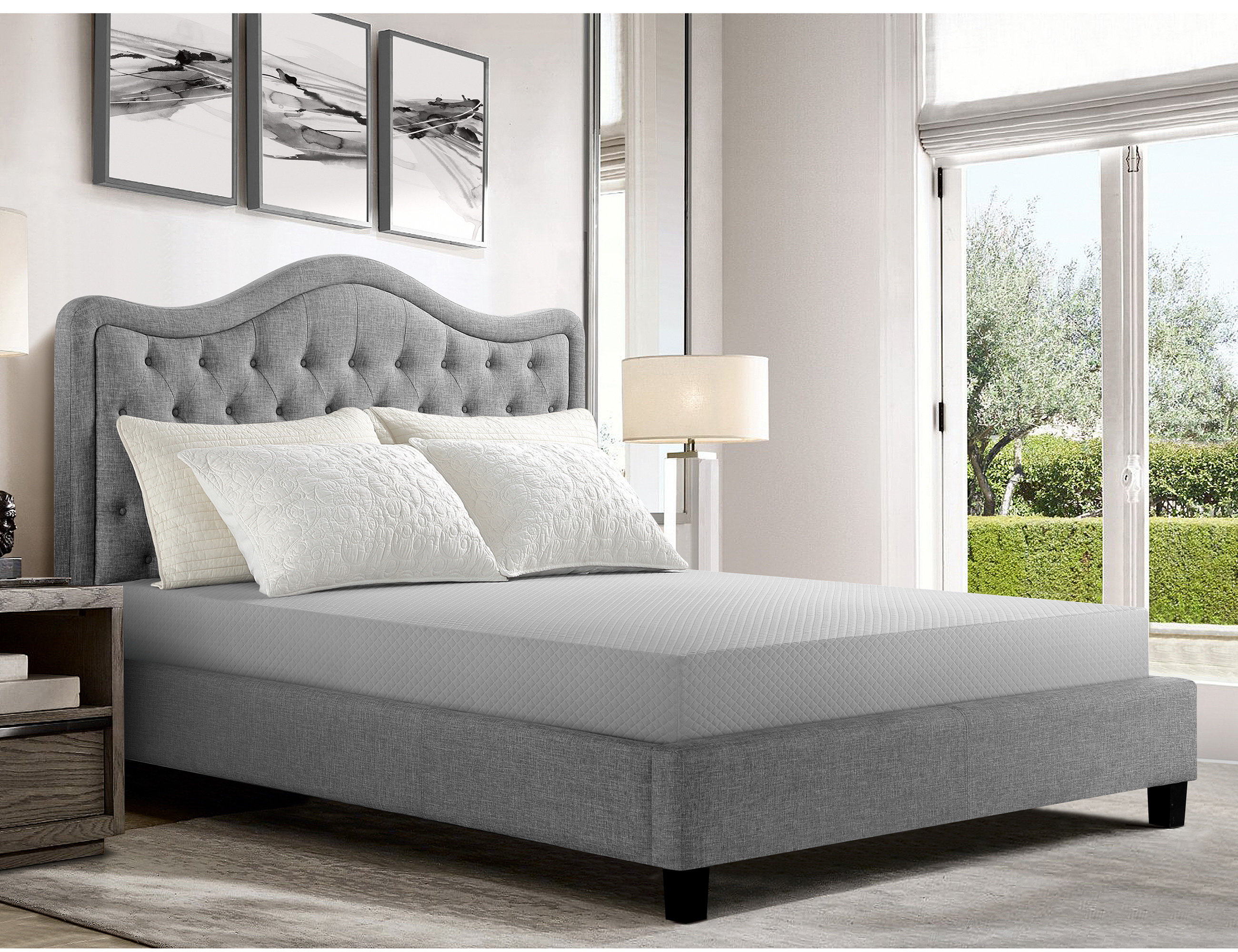 Instant Home Bradley Two Sided 12 Firm Charcoal Infused Gel Memory Foam Mattress Reviews Wayfair